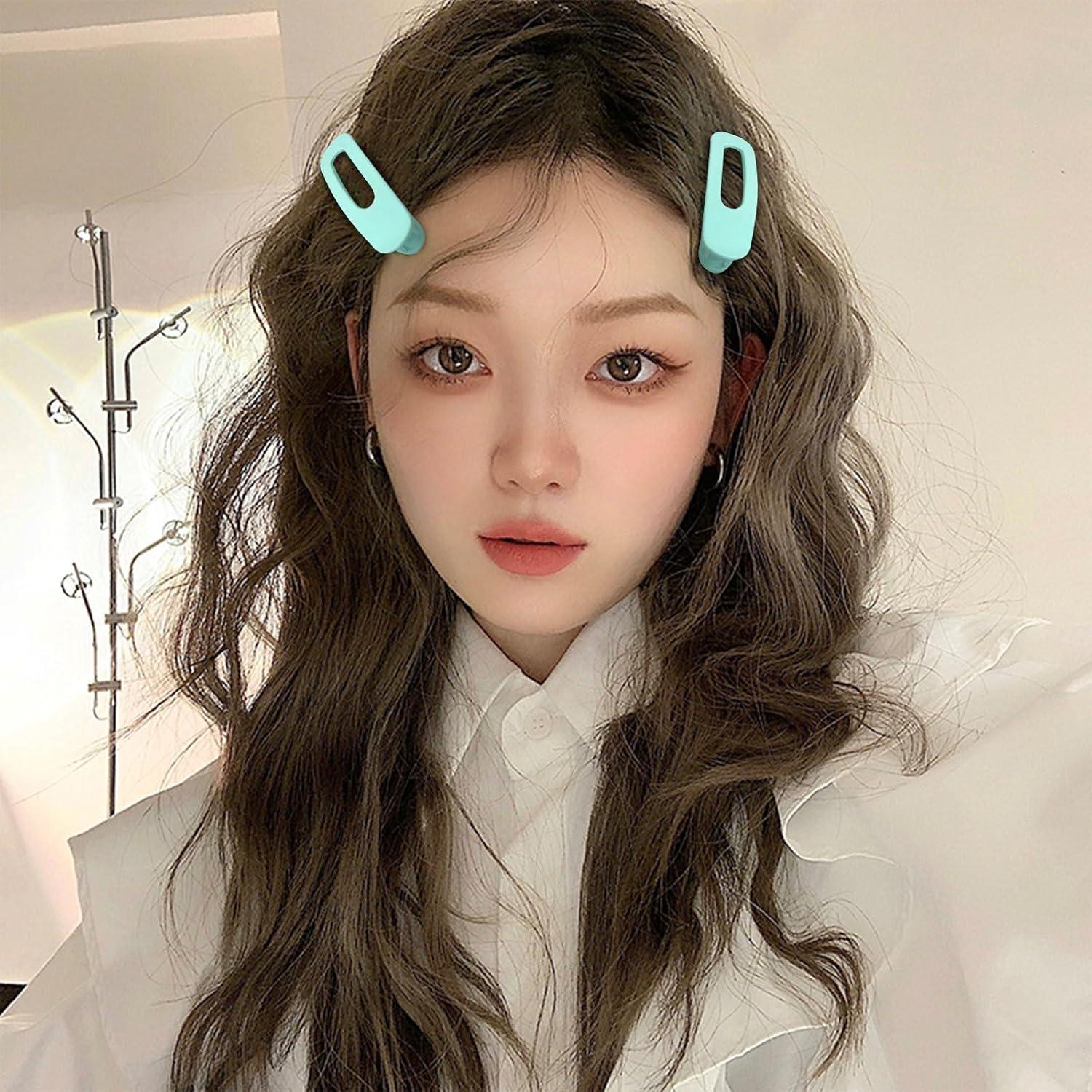 Pinzas Planas Verdes ACO-UINT - 9 Piezas para Cabello