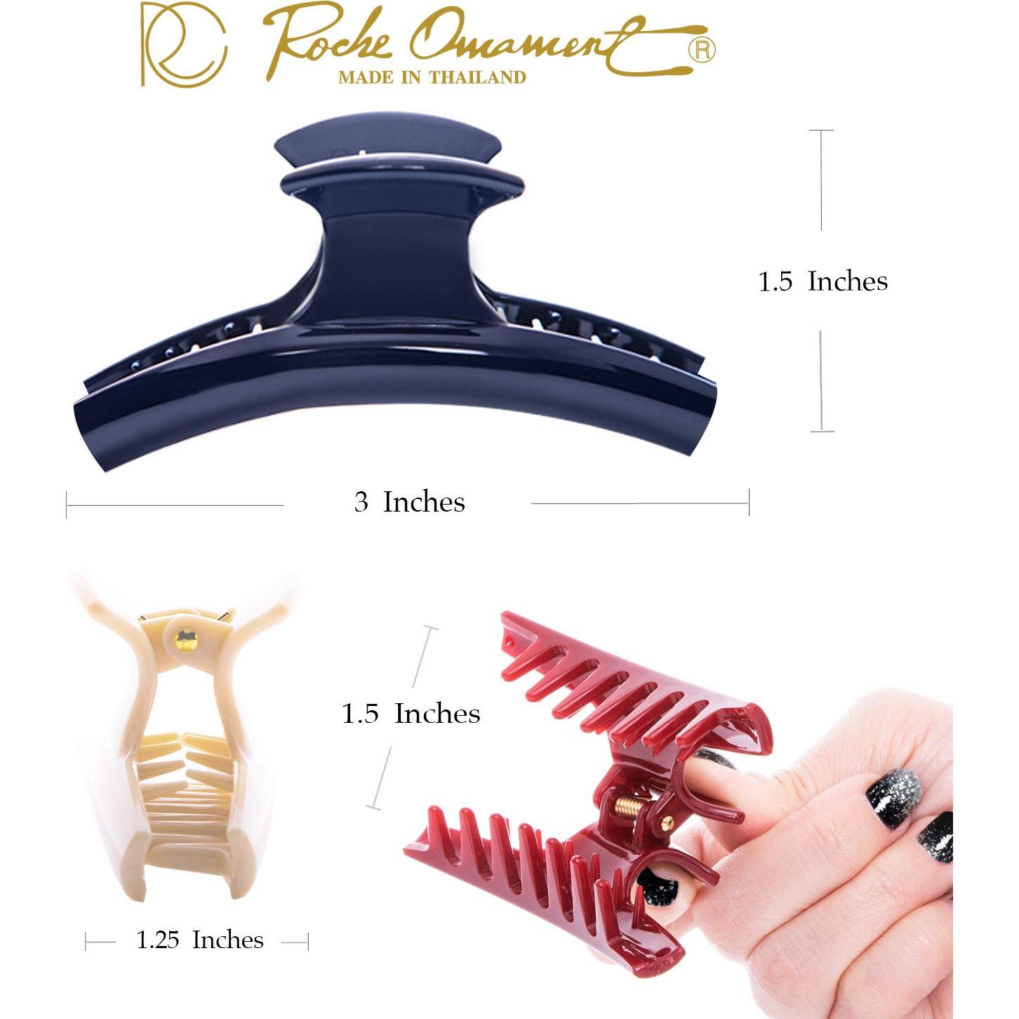 Clips de Cabello RC ROCHE ORNAMENT 6 Pcs Antideslizantes