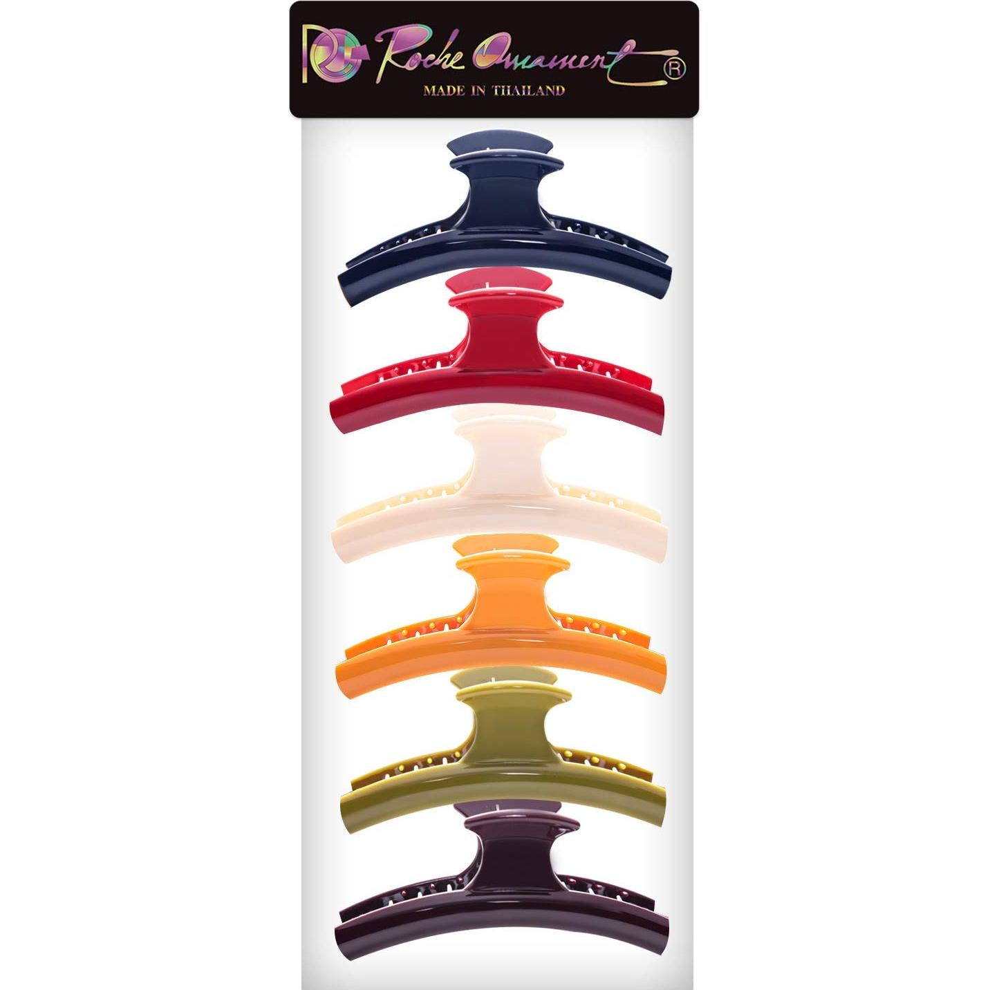 Clips de Cabello RC ROCHE ORNAMENT 6 Pcs Antideslizantes