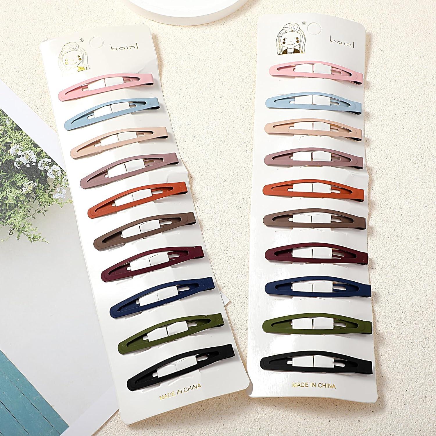 Pinzas para el cabello Sibba 20 PCS metal mate no deslizante