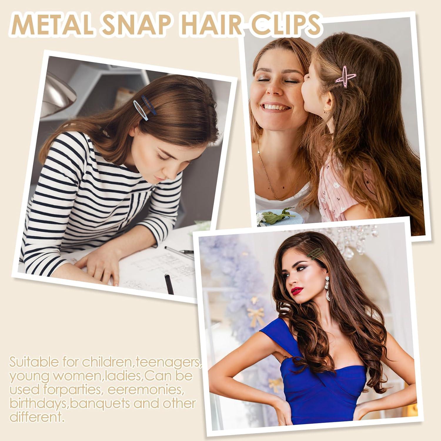Pinzas para el cabello Sibba 20 PCS metal mate no deslizante