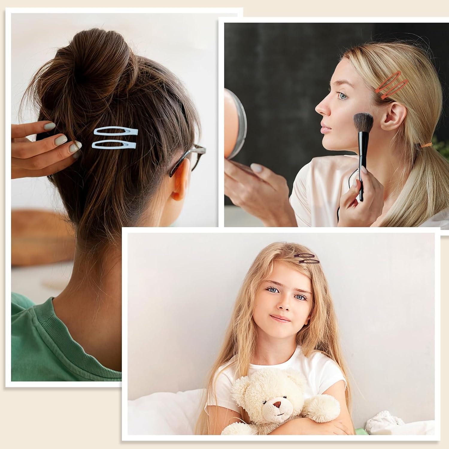 Pinzas para el cabello Sibba 20 PCS metal mate no deslizante