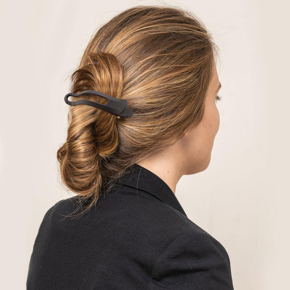 Pinzas de Pelo Planas FASOTY 3PCS Antideslizantes Colores Variados