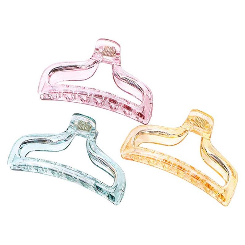 3 Clips de Pelo Acrílicos Antideslizantes SYBL 10cm