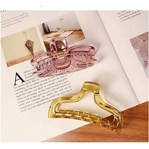 3 Clips de Pelo Acrílicos Antideslizantes SYBL 10cm