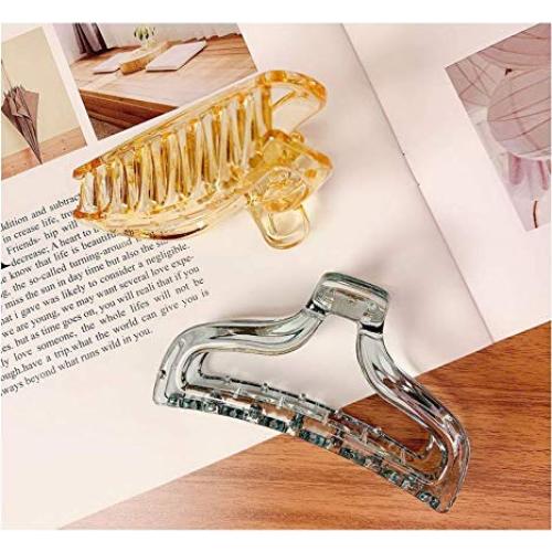 3 Clips de Pelo Acrílicos Antideslizantes SYBL 10cm