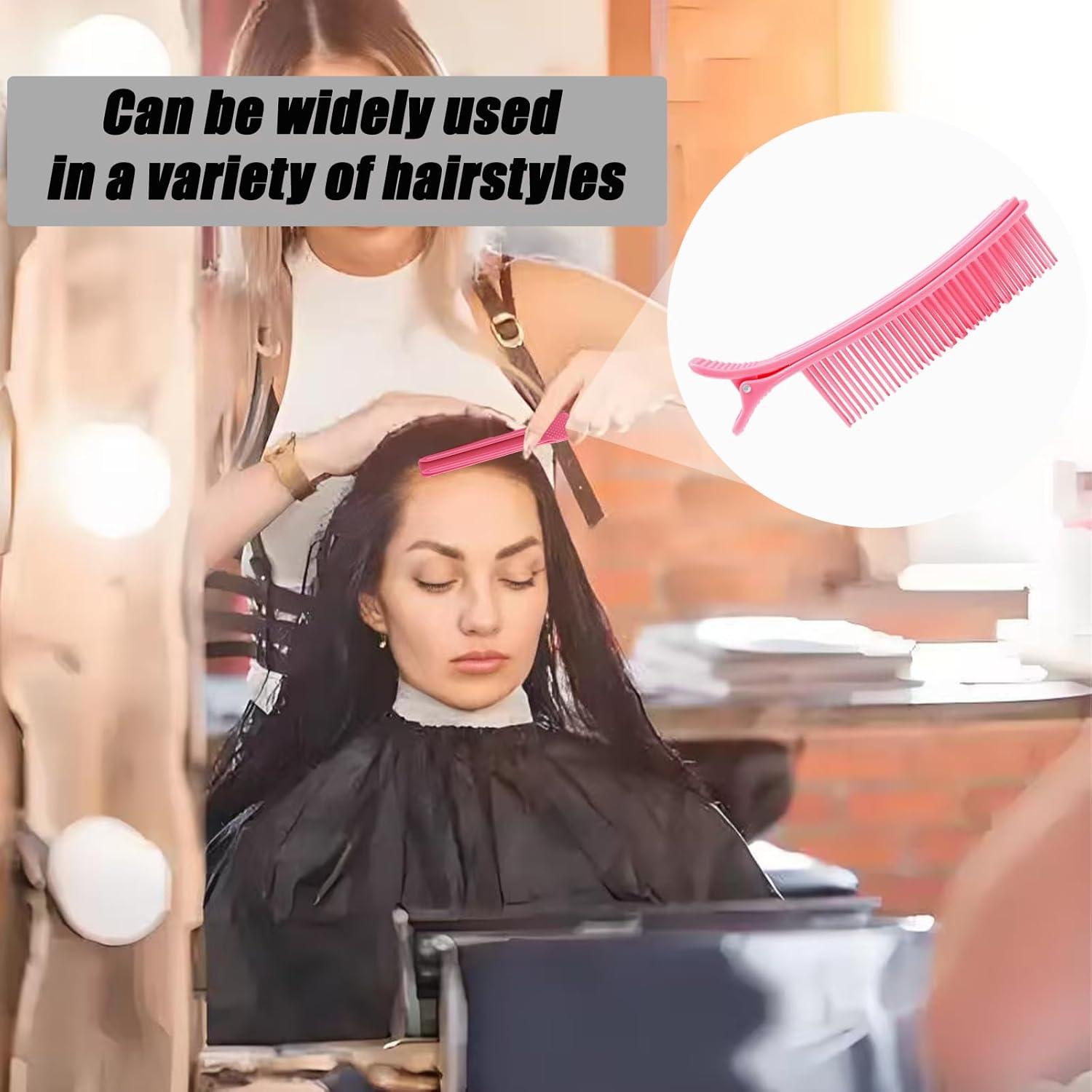 Juego de 2 Clips para Seccionar Cabello Yinluluna Rosa