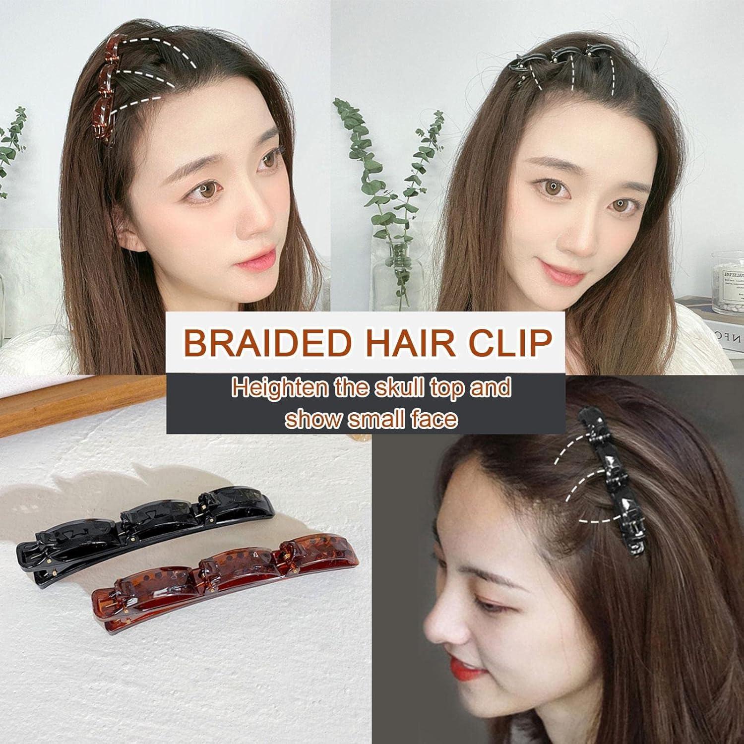 Clips de Cabello Trenzados Labriciyon - 2 Pcs, Pico de Pato