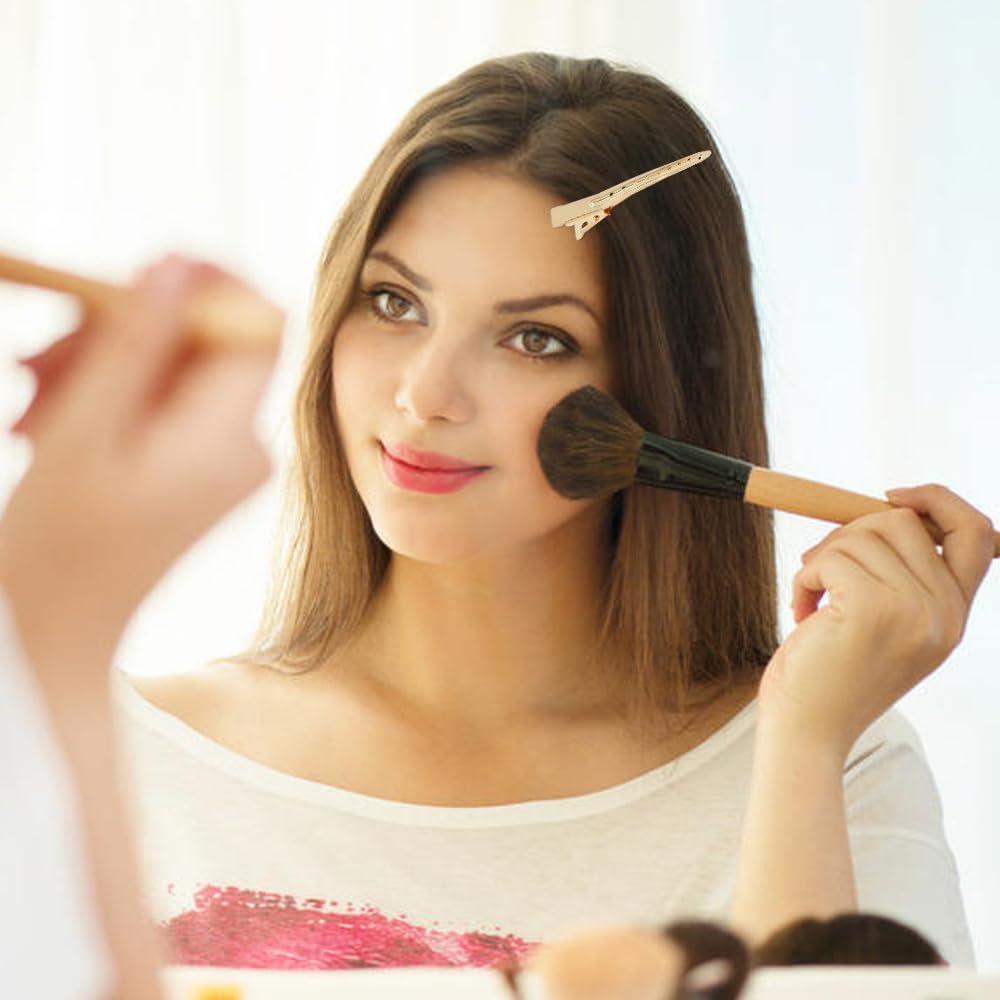 Clips de Pelo de Metal Cocodrilo Lawie 50 Piezas 9 cm Dorado