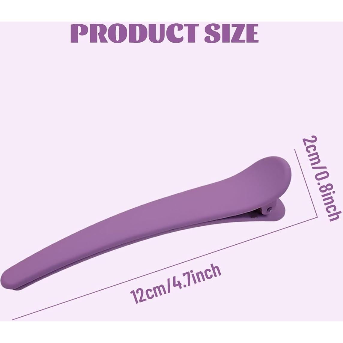 20 Clips de Pelo de Plástico Mate Dizila 12 cm Antideslizantes