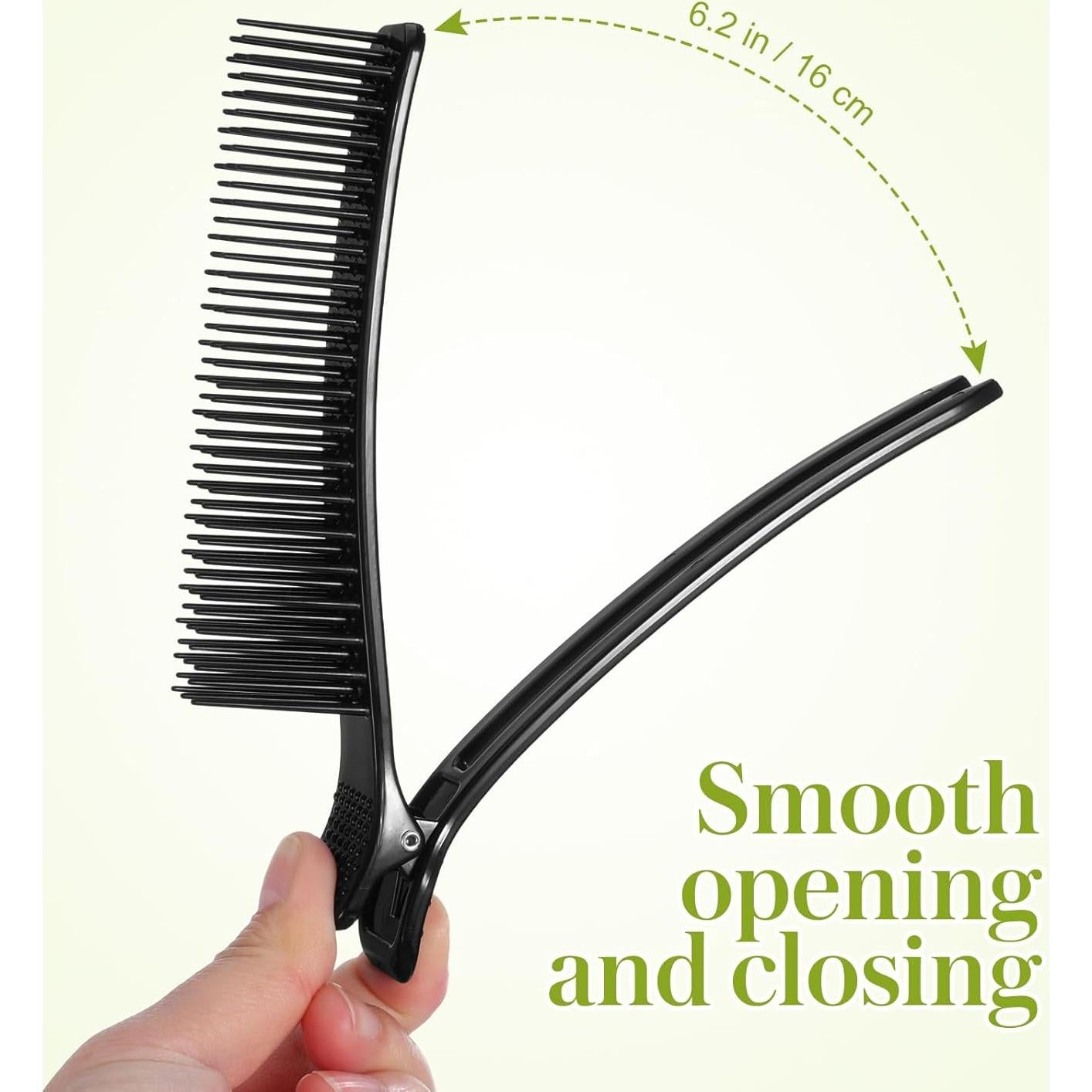 Clips de Agarre para Cabello Didiseaon - 4 Piezas Negros