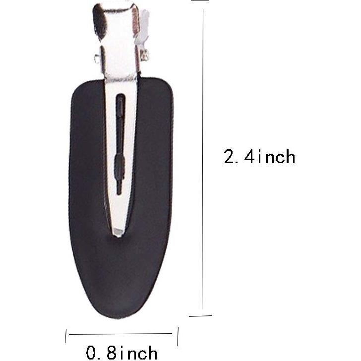 8 Clips para el Cabello Sin Doblado Conpru - Negro, Blanco, Rosa