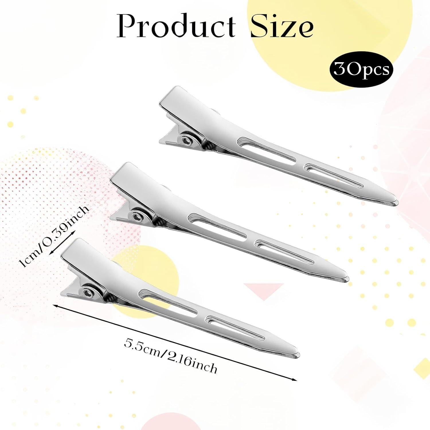 Clips de Metal en Forma de Pato Giantree 30 Piezas 5.5cm