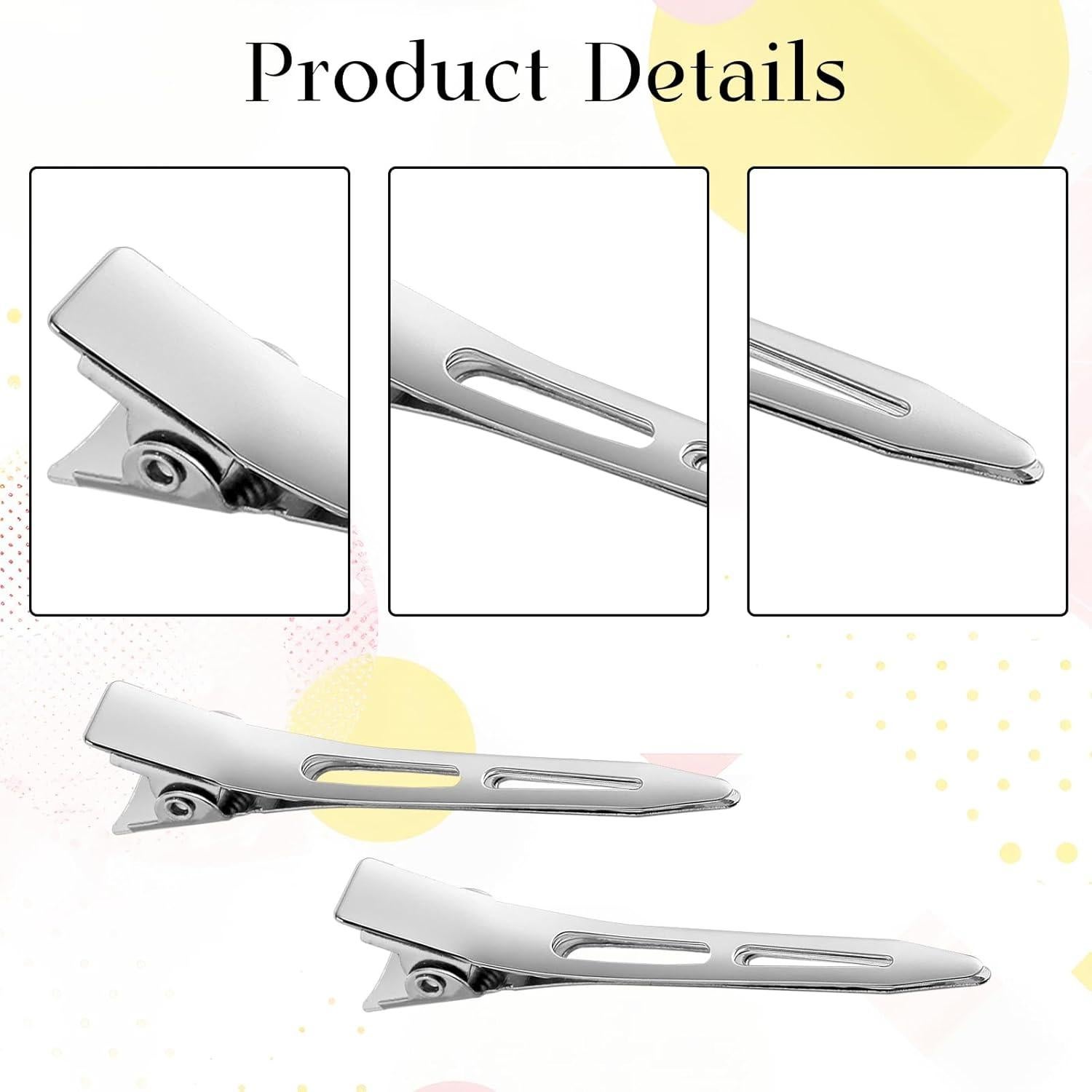 Clips de Metal en Forma de Pato Giantree 30 Piezas 5.5cm