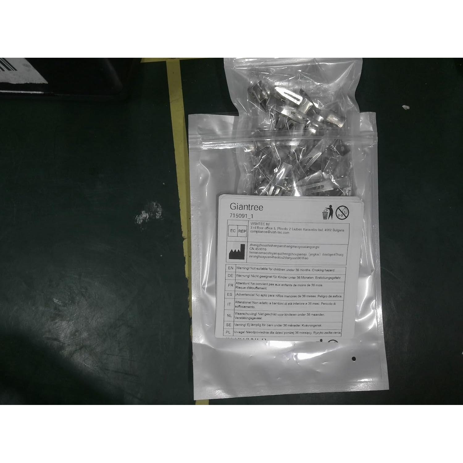 Clips de Metal en Forma de Pato Giantree 30 Piezas 5.5cm