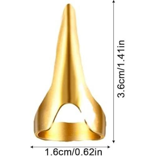 10 Anillos de Sección de Cabello Ajustables Dorados PurYupearl