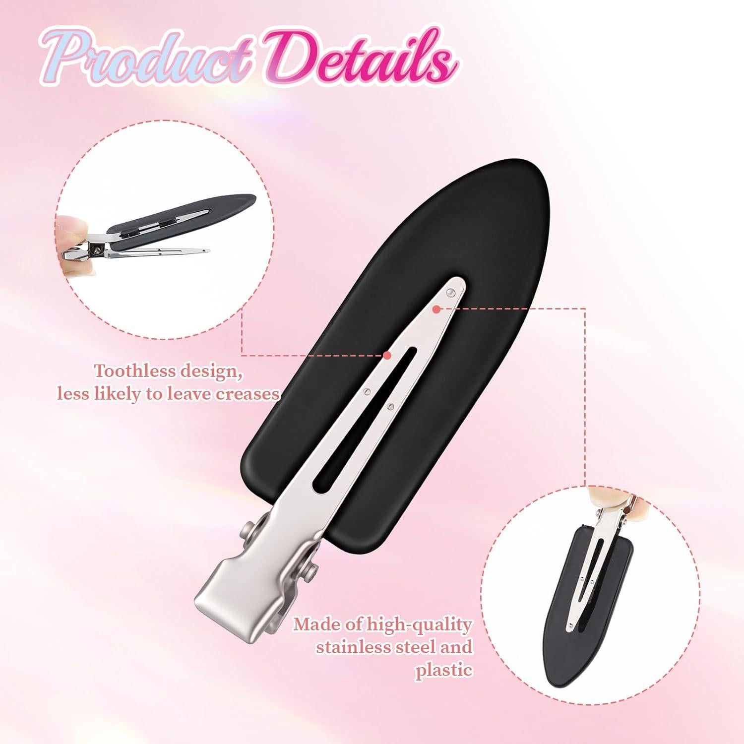 60 Clips para el Cabello Sin Doblados Qulkws - 5.9x1.8 cm