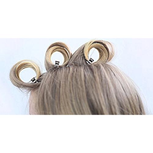 Pinzas de Pelo Doble Punta Diane Acero Niquelado 4.45 cm - 80 Unidades