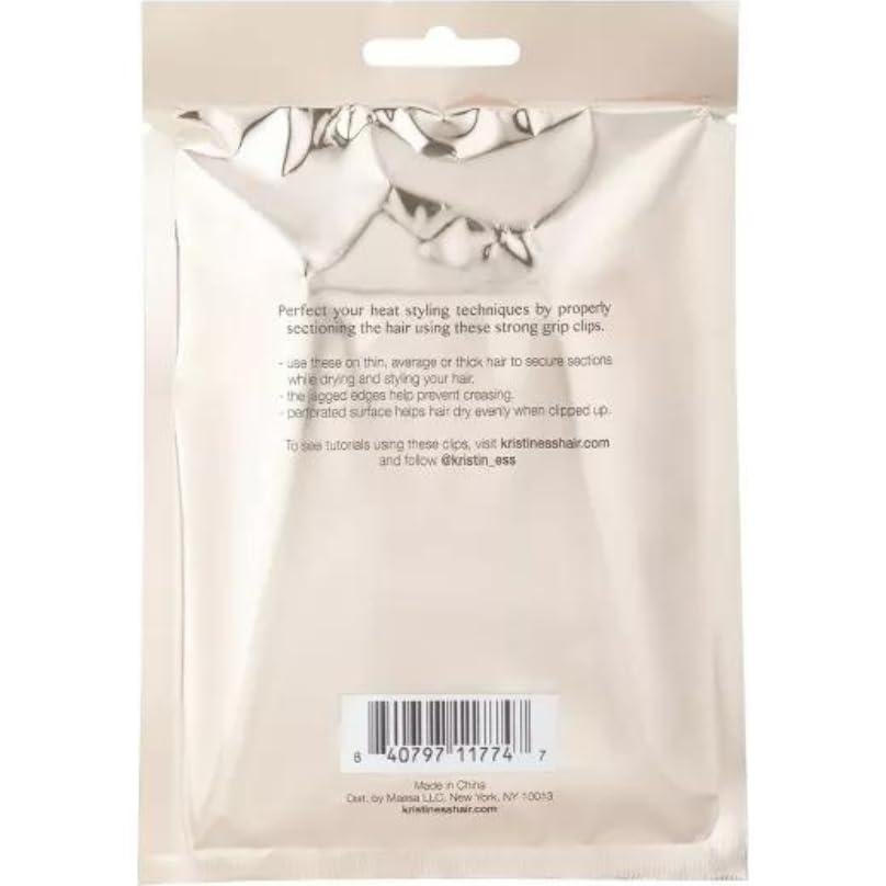 Clips de Sección Kristin Ess - Fuerte Agarre - Paquete de 4