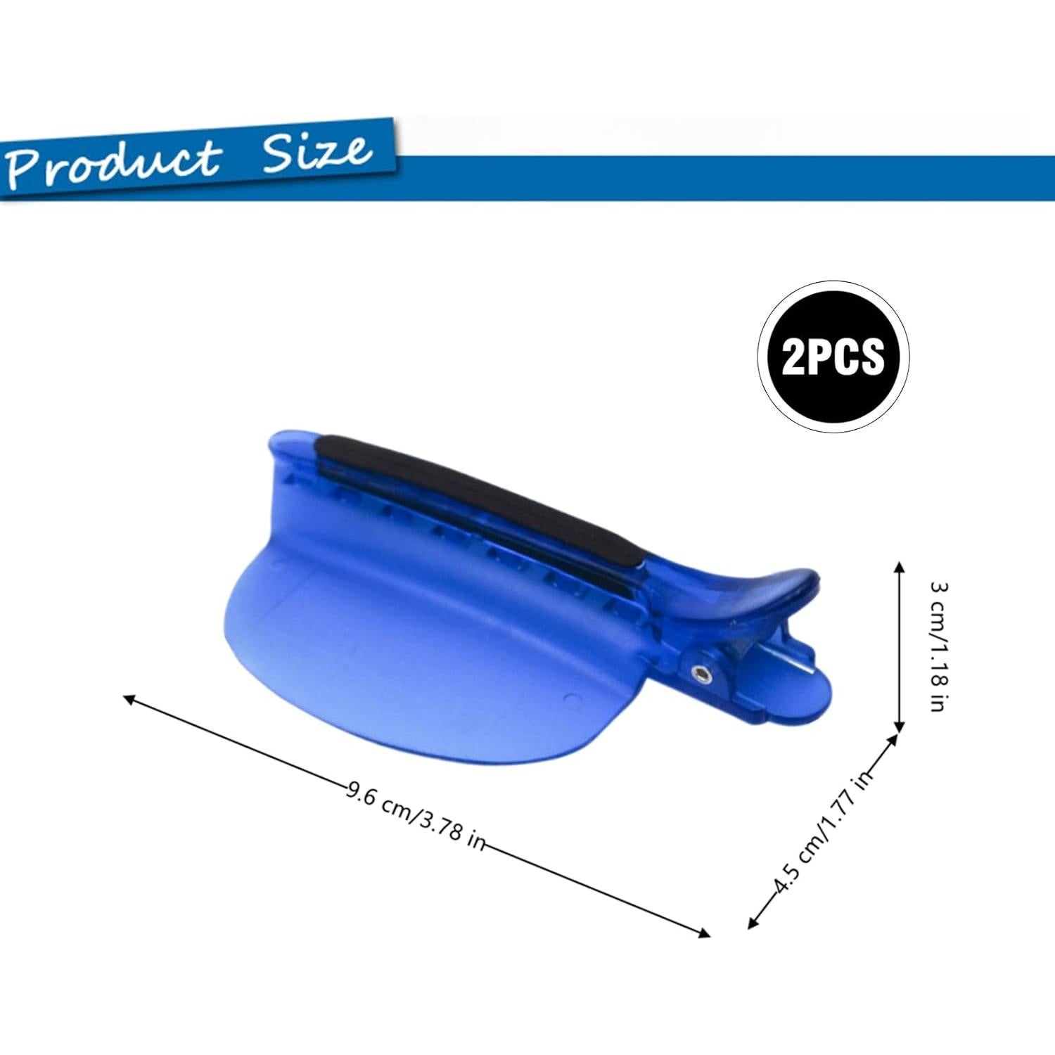 Clips de Sección Profesional Luoperyuan 2 Pcs Azul Aislantes Calor