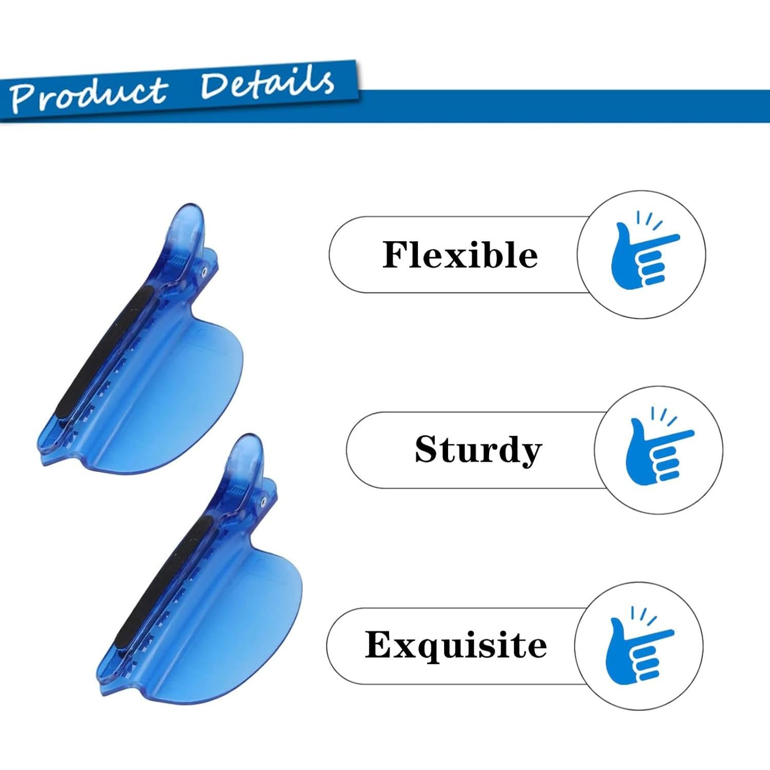 Clips de Sección Profesional Luoperyuan 2 Pcs Azul Aislantes Calor