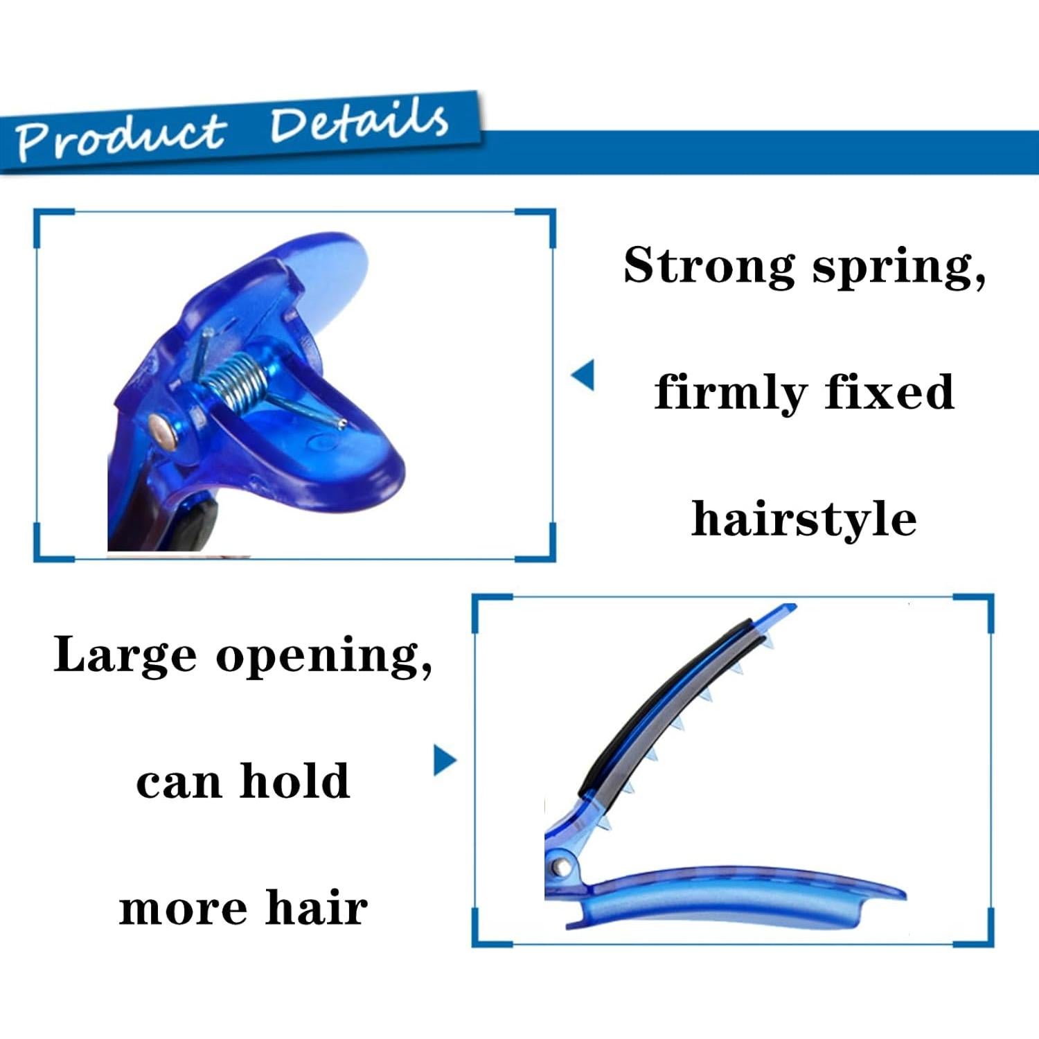 Clips de Sección Profesional Luoperyuan 2 Pcs Azul Aislantes Calor