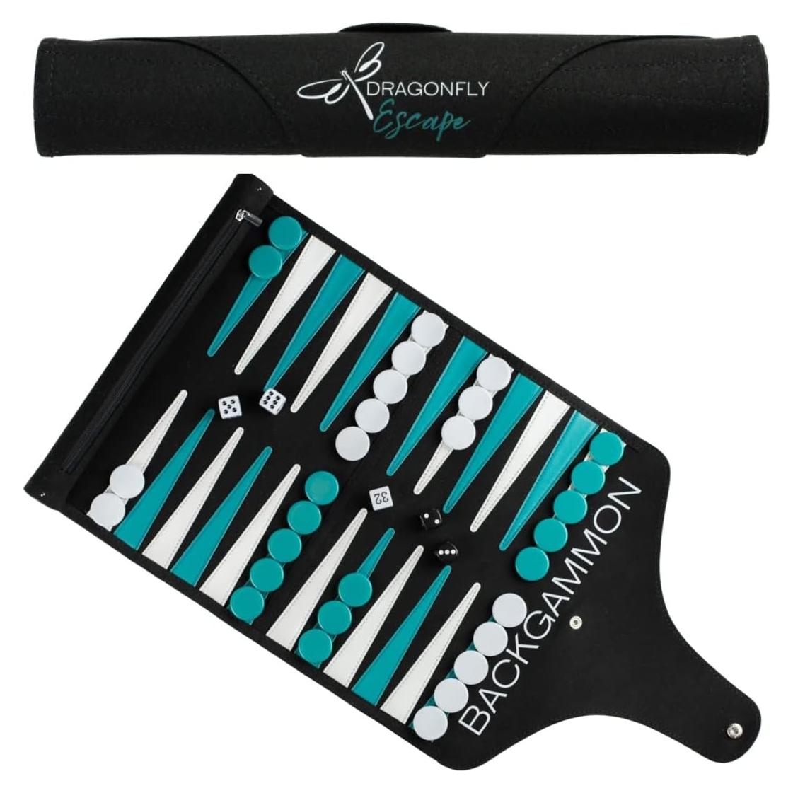 Juego de Backgammon Plegable Dragonfly Escape 38.1x30.5cm