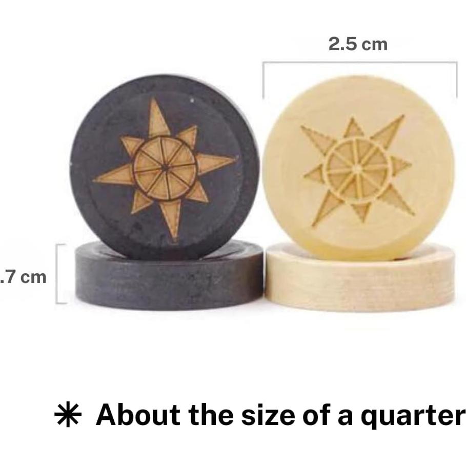 Piedras de Backgammon de Madera de Haya Sondergut 2.54 cm