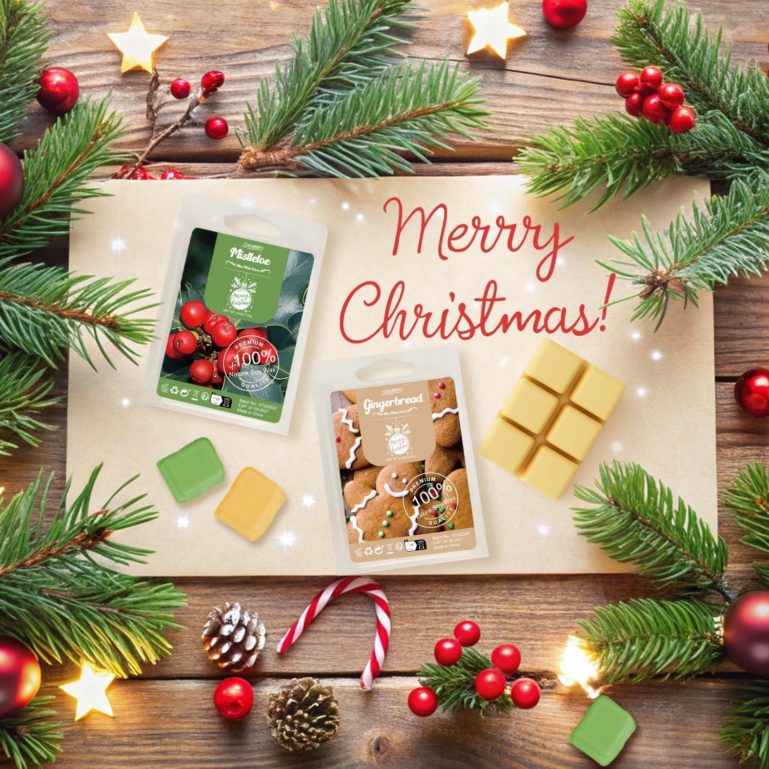 Set de Ceras Aromáticas de Soja Salubrito - Navidad 8 Aromas