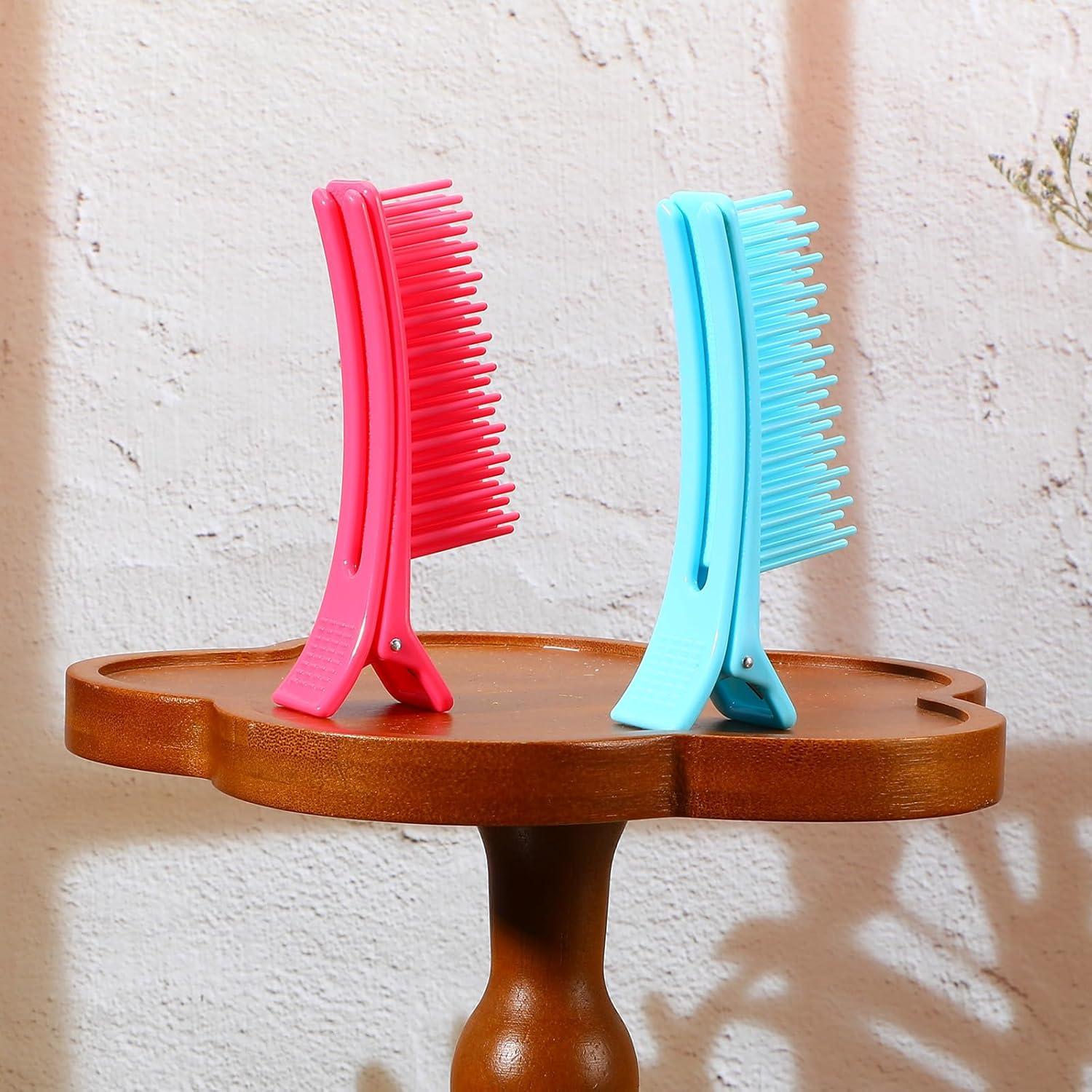 Clips para Seccionar Cabello Qulkws - 2 Pcs Antideslizantes 10.4 cm