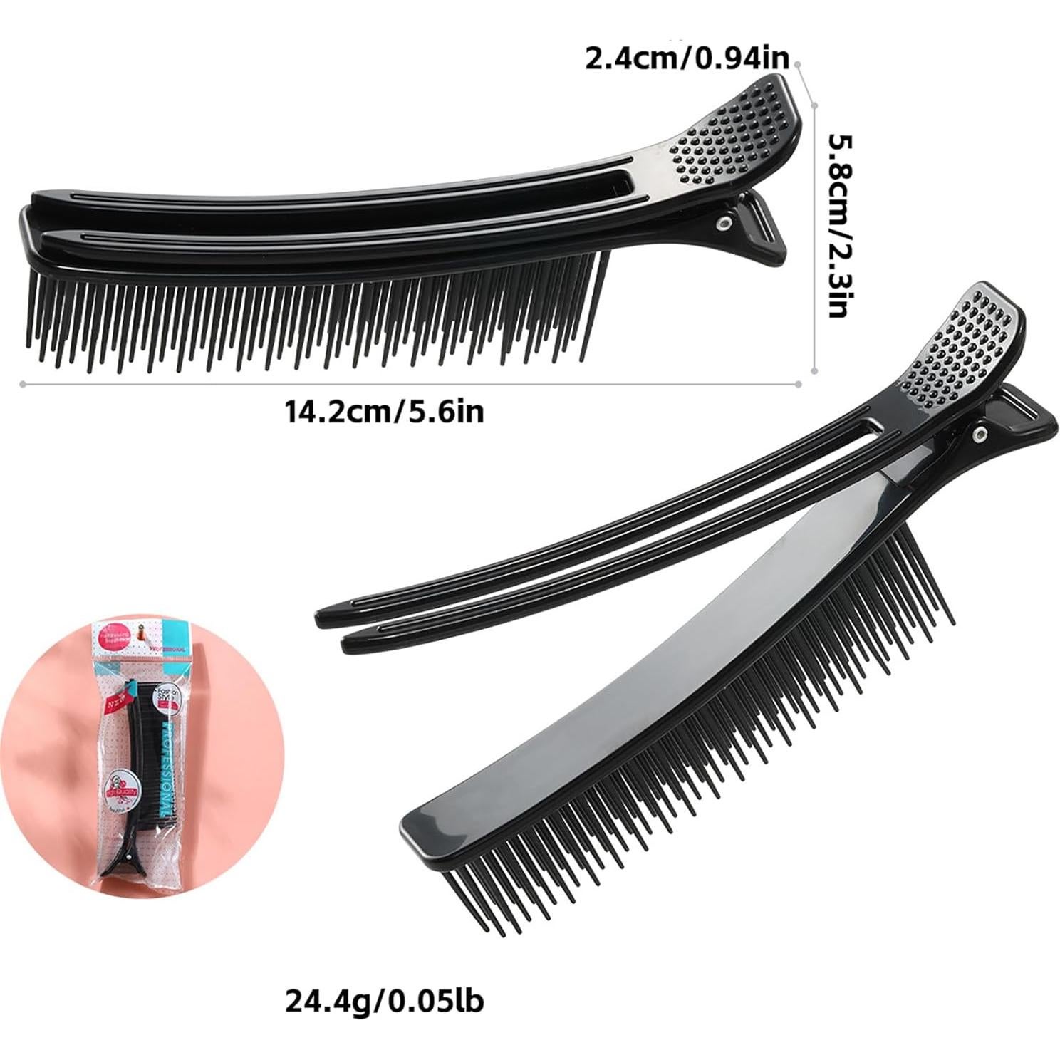 4 Clips de Agarre para Cabello Framar - Mezcla de Colores