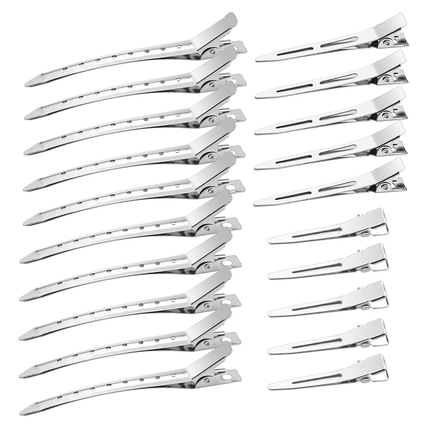 Set de 40 Clips de Pelo de Metal Qoneyik - 10x8.9cm, 10x5.6cm, 20x4.3cm