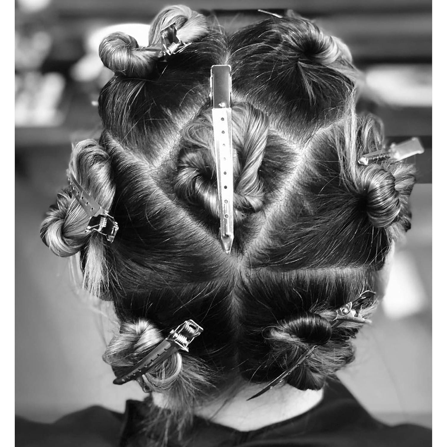 Set de 40 Clips de Pelo de Metal Qoneyik - 10x8.9cm, 10x5.6cm, 20x4.3cm