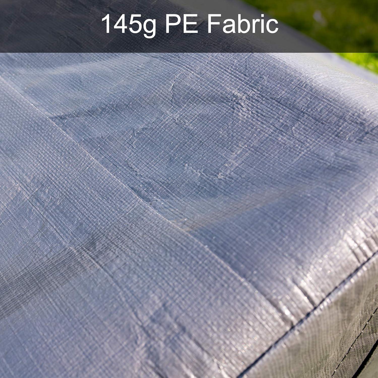 Cubierta Superior para Carport Sunnyglade 3.05x6.1m Gris PE