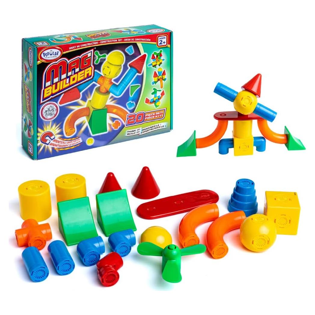 Set de Construcción Magnético Mag Builder 20 Piezas