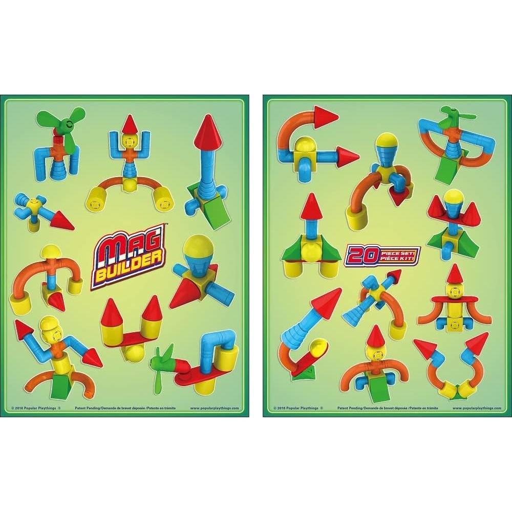 Set de Construcción Magnético Mag Builder 20 Piezas