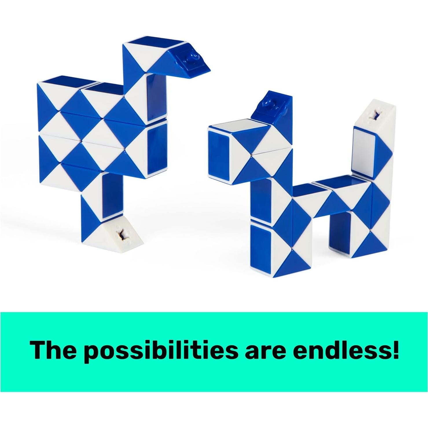 Serpiente Conector Rubik Spin Master - Paquete de 2 Juguetes 3D