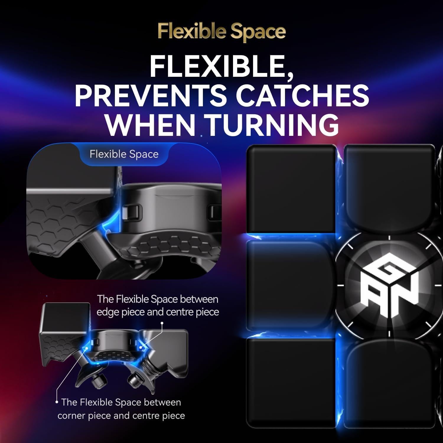 Cubo de Velocidad GAN 16 Maglev 3x3 Magnético 260g