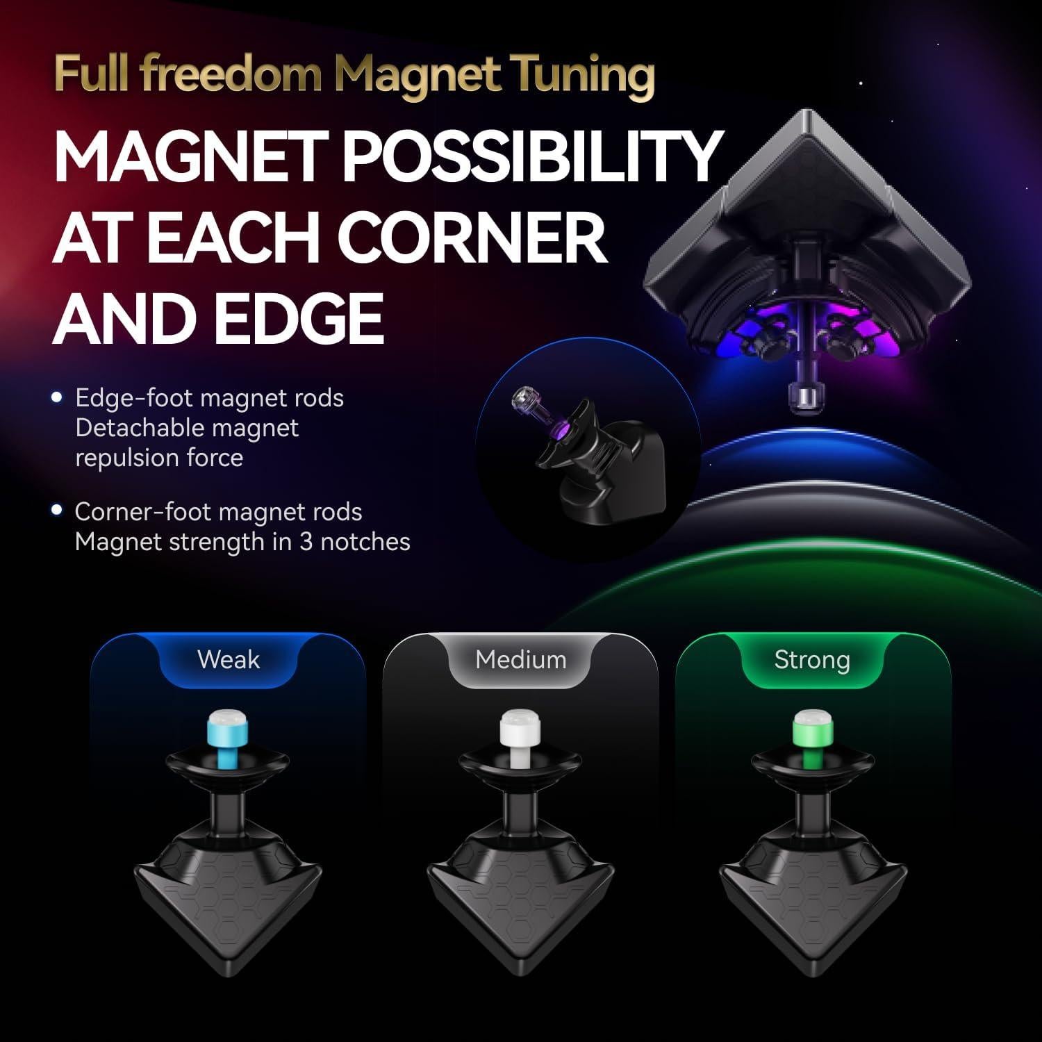 Cubo de Velocidad GAN 16 Maglev 3x3 Magnético 260g