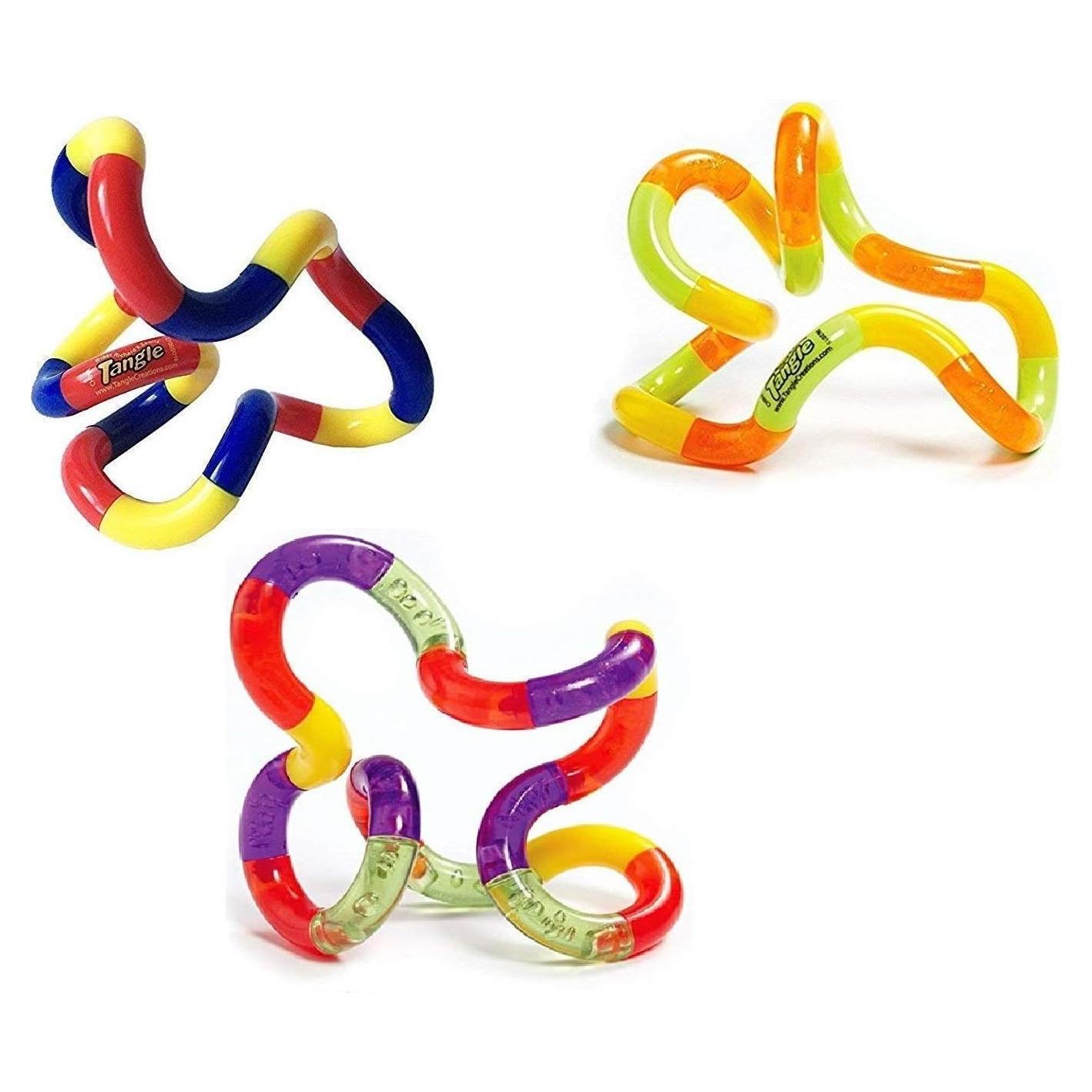 Conjunto de 3 Tangle Jr. Juguete Antiestrés Original