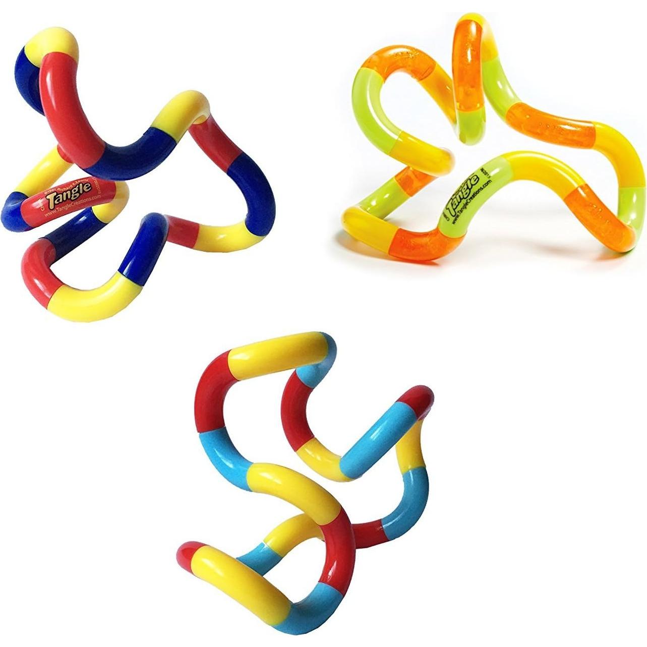 Conjunto de 3 Tangle Jr. Juguete Antiestrés Original