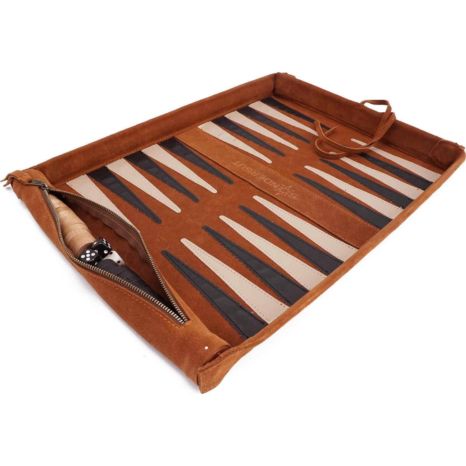 Juego de Backgammon Deluxe Portable Sondergut - Compacto y Ligero