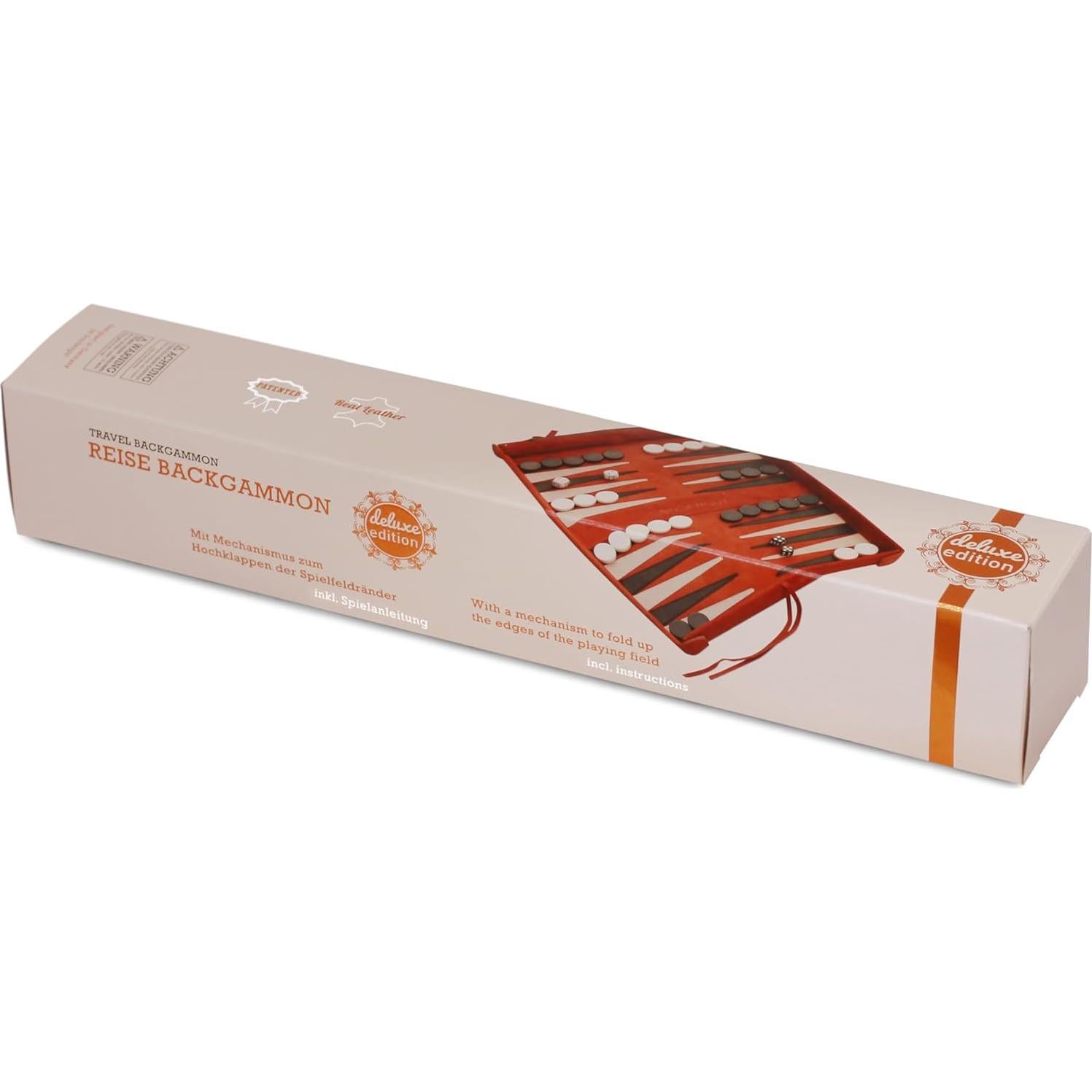 Juego de Backgammon Deluxe Portable Sondergut - Compacto y Ligero