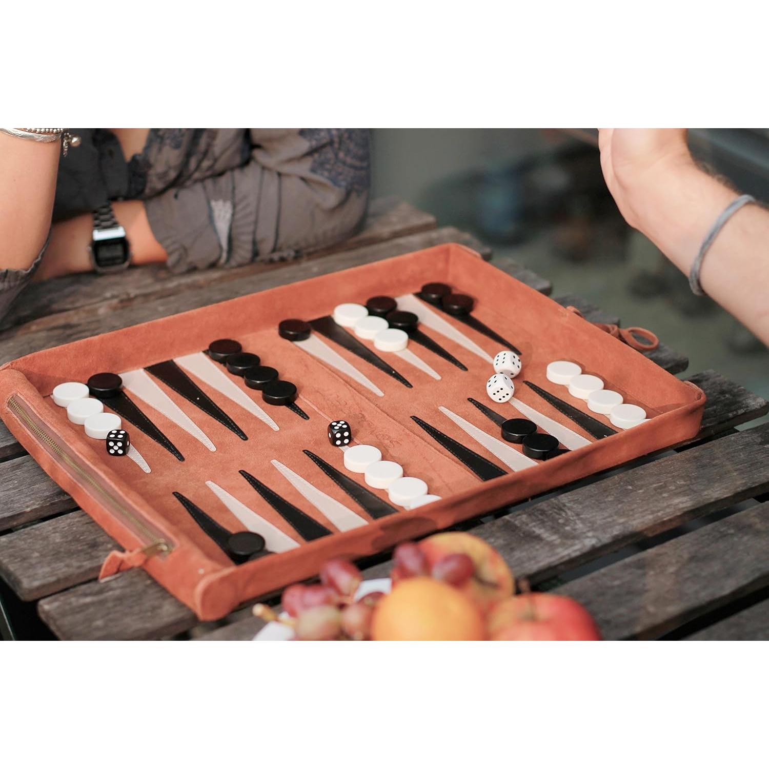 Juego de Backgammon Deluxe Portable Sondergut - Compacto y Ligero