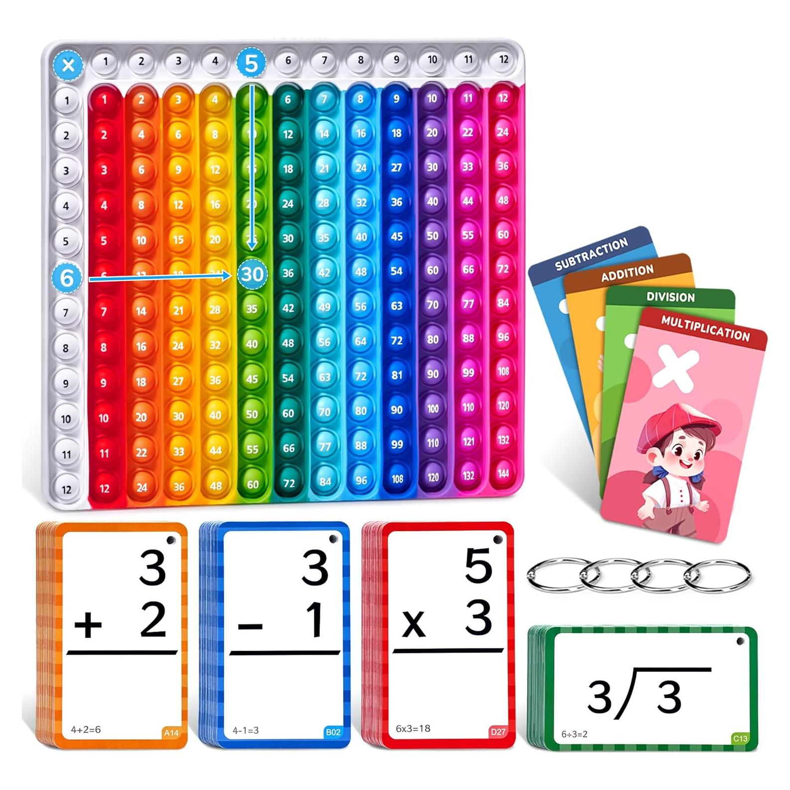 Tarjetas de Flash JoyCat Matemáticas 288 Piezas para Niños
