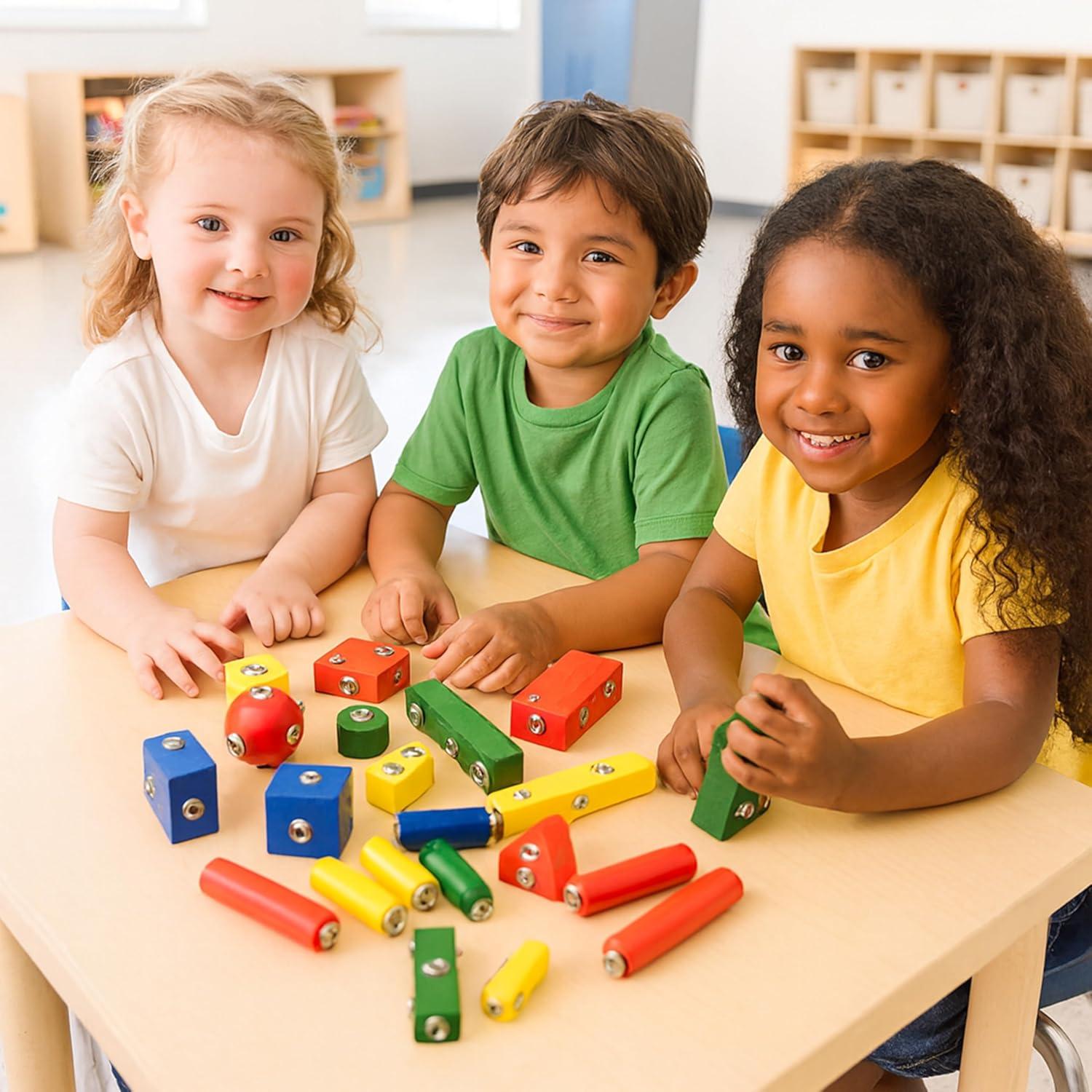 Bloques de Construcción de Madera Constructive Playthings 65 Piezas