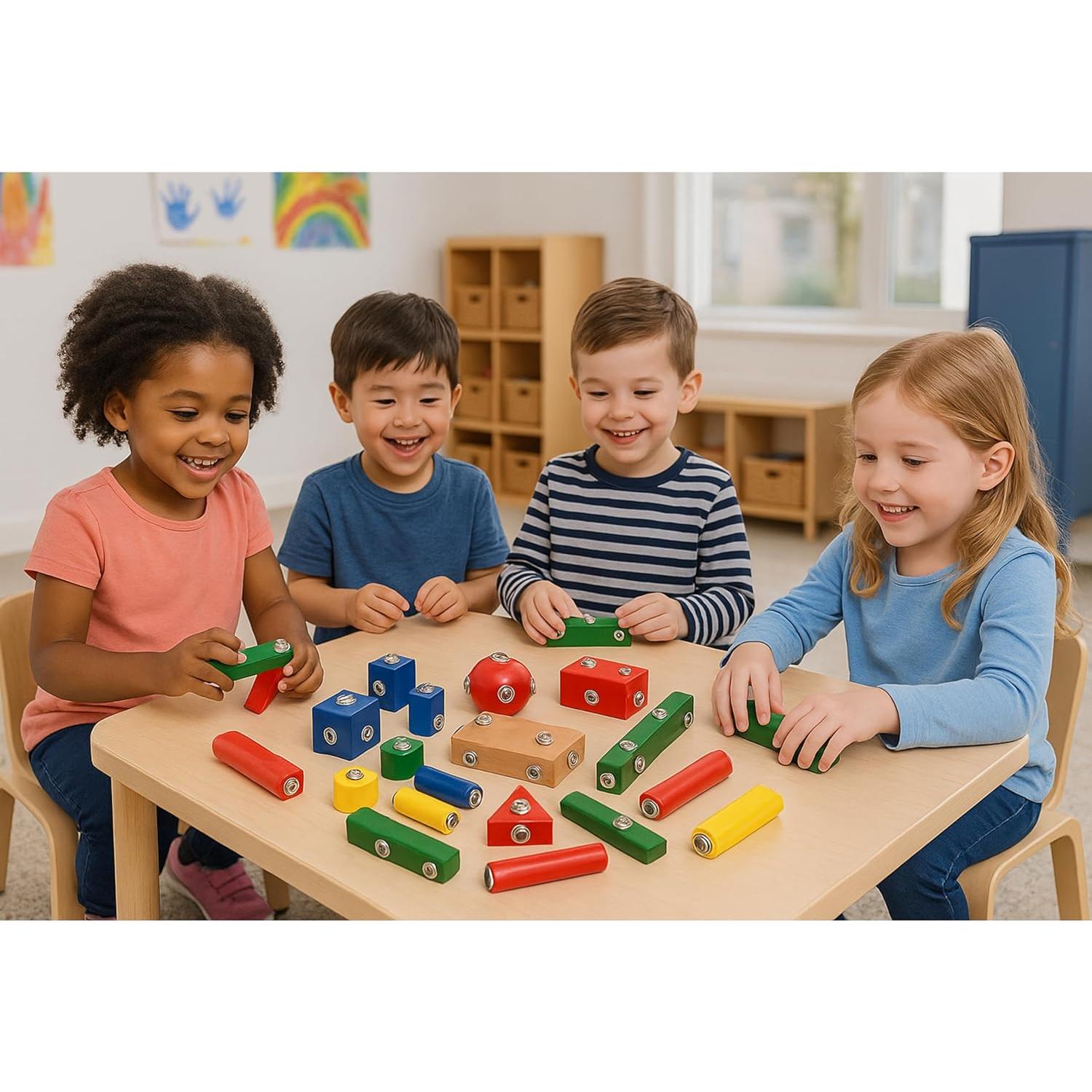 Bloques de Construcción de Madera Constructive Playthings 65 Piezas