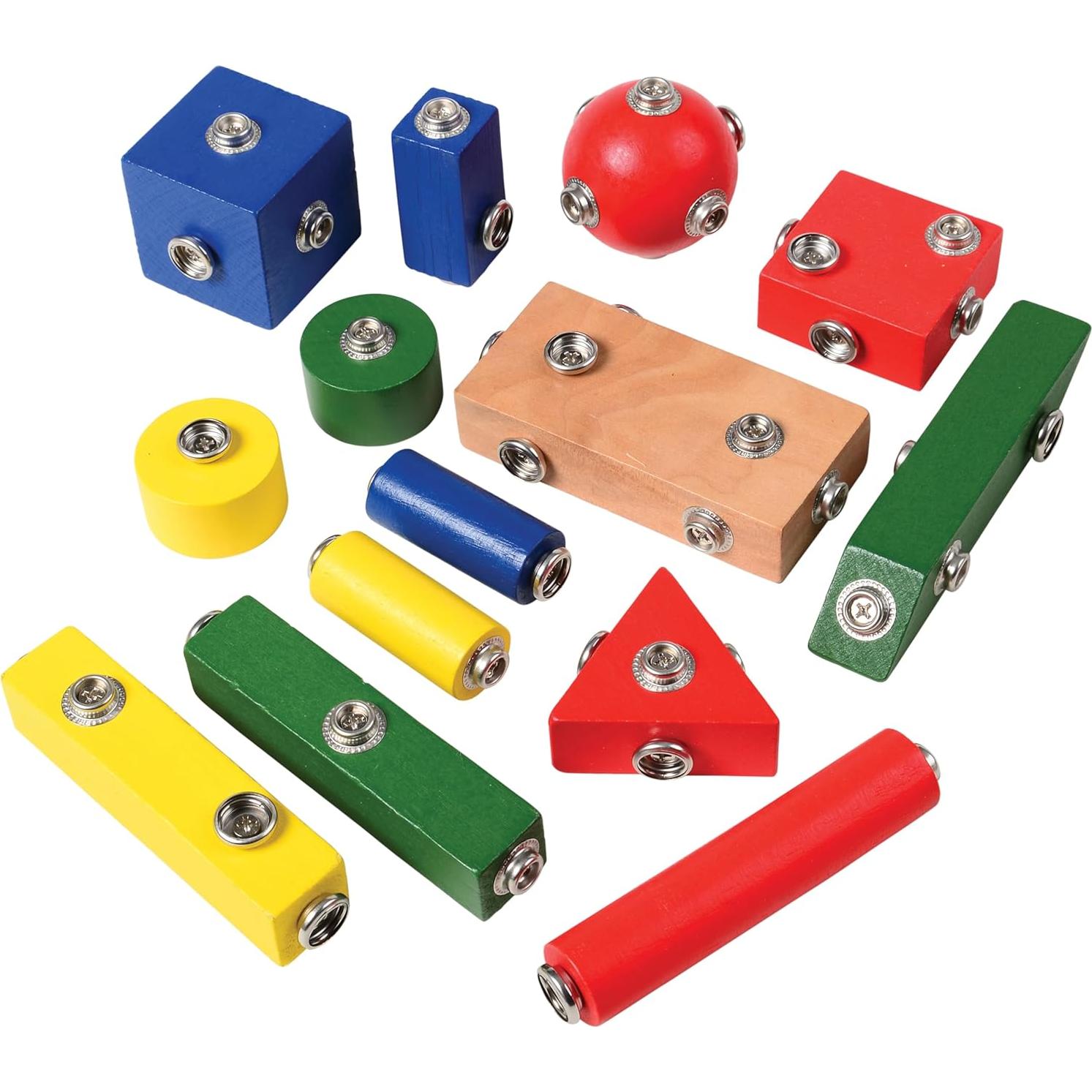 Bloques de Construcción de Madera Constructive Playthings 65 Piezas