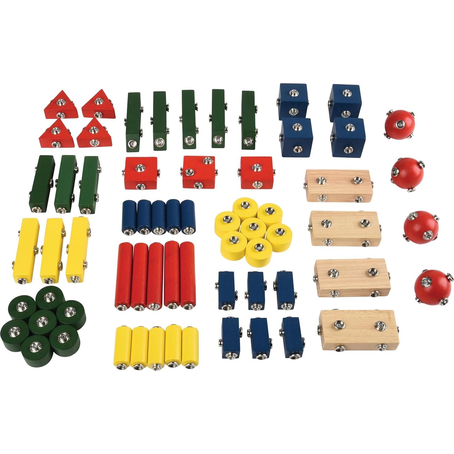 Bloques de Construcción de Madera Constructive Playthings 65 Piezas