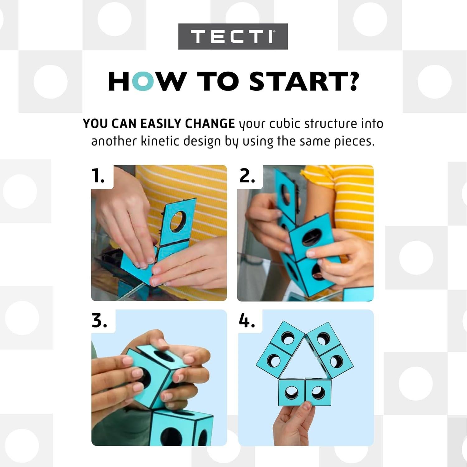 Paquete Educativo TECTI Kinetic - Cubos STEM Dinámicos